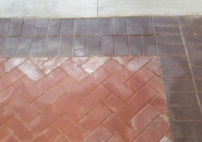 Poor drainage and soluble salts result in efflorescence