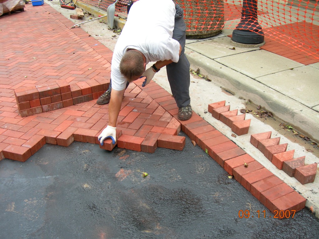 Clay Paver Installation from Whitacre Greer