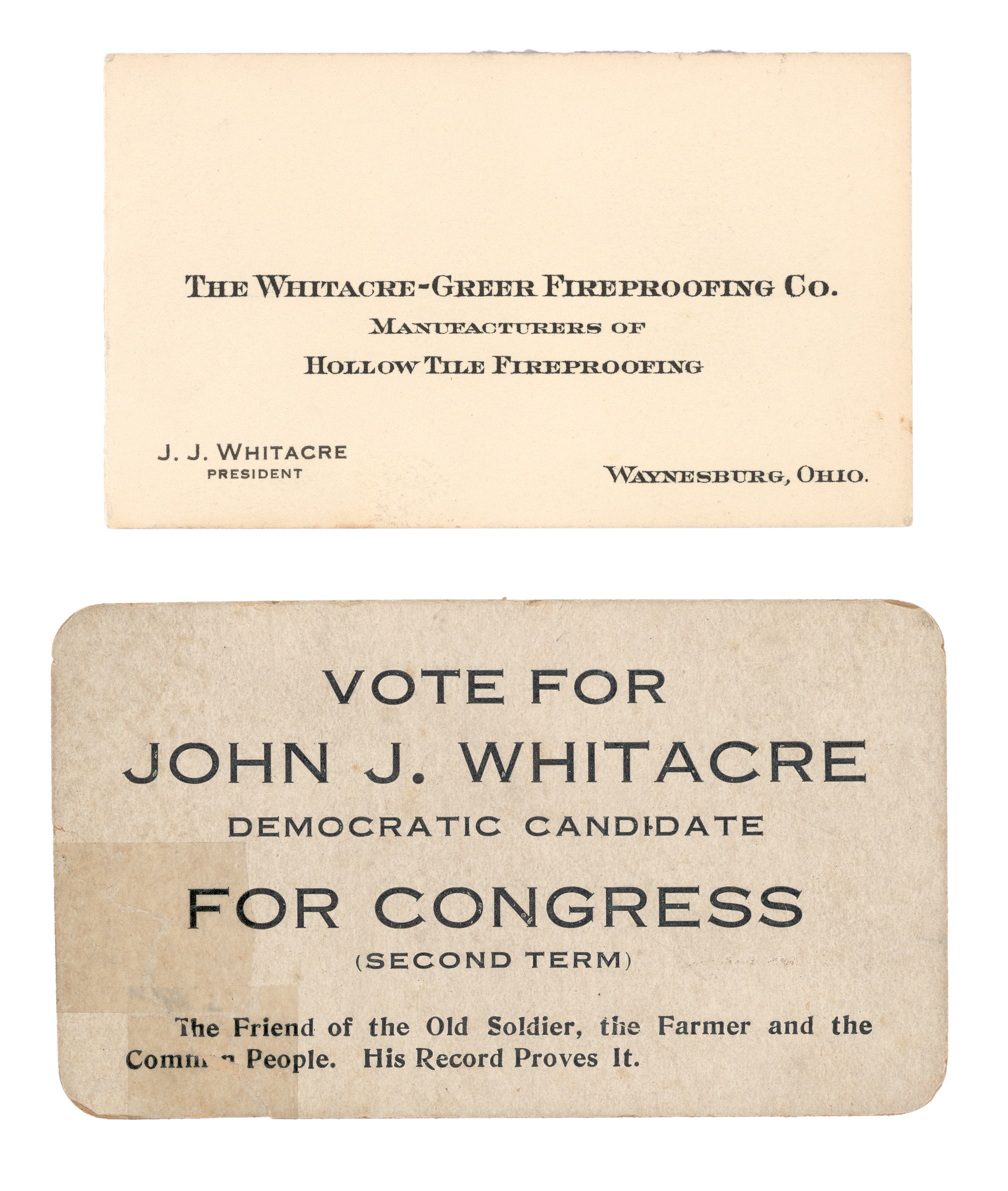 JJ Card and vote card