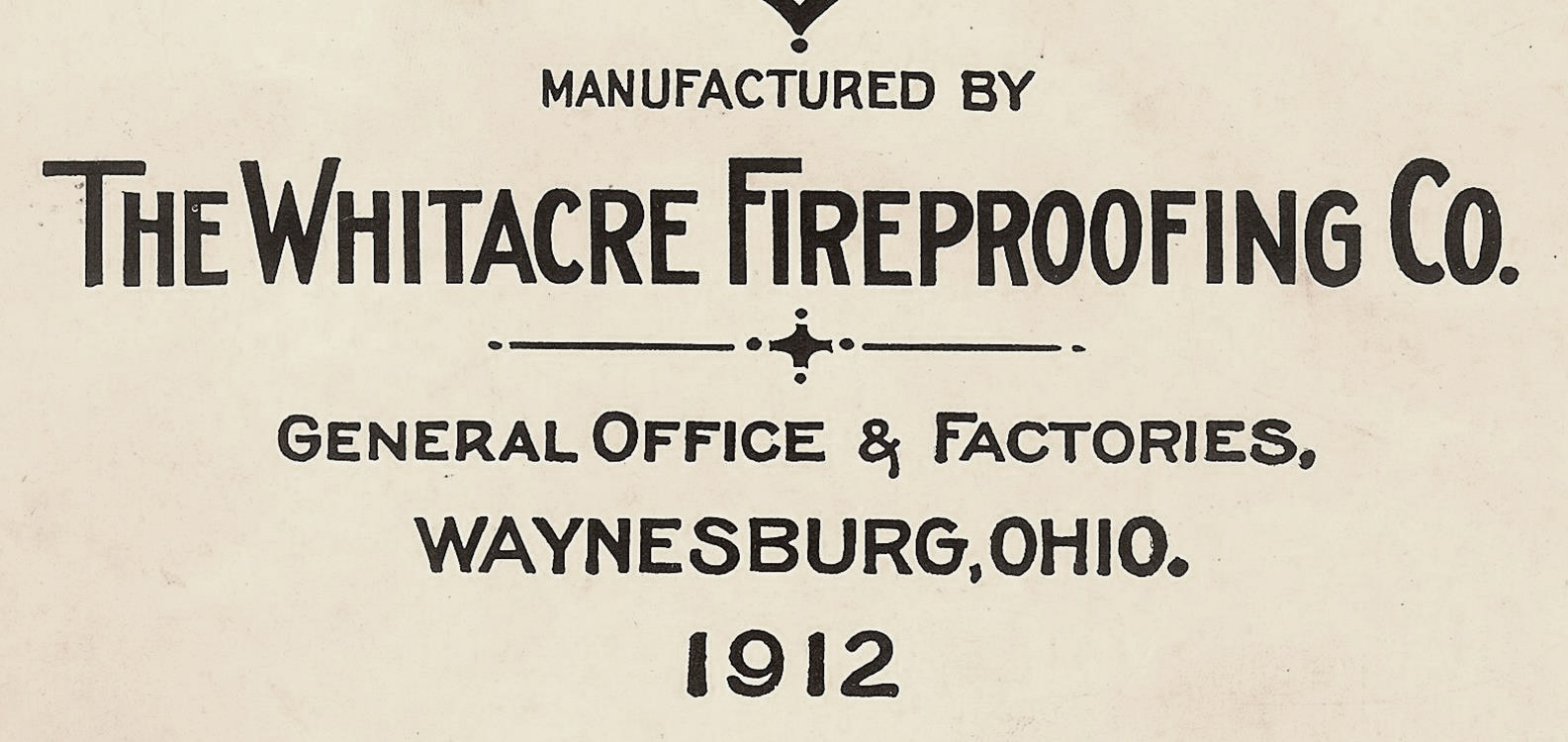 Whitacre Fireproofing Logo